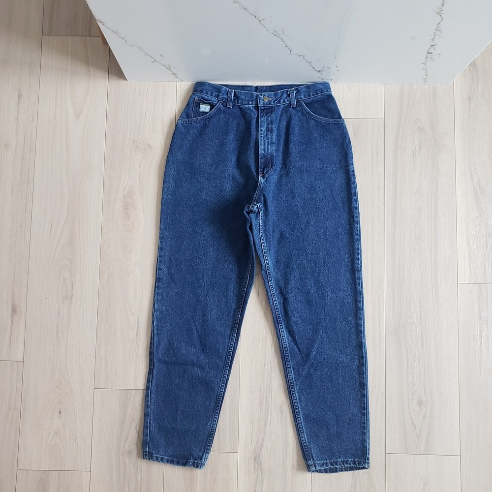 Vintage Wrangler‎ Jeans Womens 16 Short Dark Wash High Waist Denim Made in USA